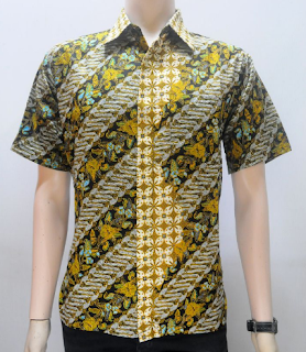 model Baju Batik Pria Lengan Pendek