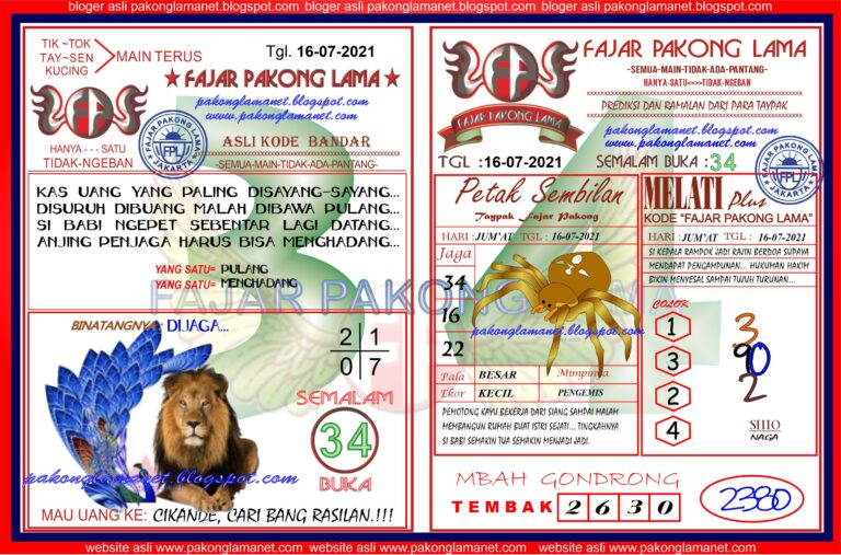 Kode syair togog hongkong jumat 16 juli 2021 KODE SYAIR