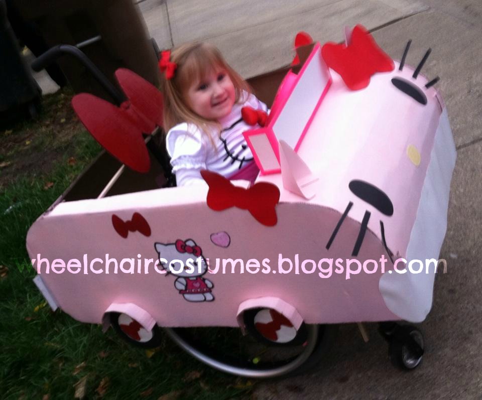 Wheelchair Costumes: Hello Kitty Car