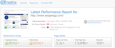 Report GTMetrix SEOGereggi.com Report GTMetrix SEOGereggi.com