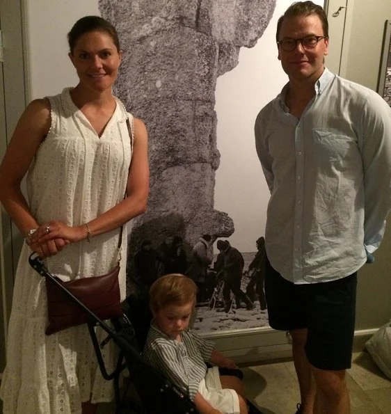 Crown Princess Victoria, Prince Daniel and their children Princess Estelle and Prince Oscar on holiday in Fårö