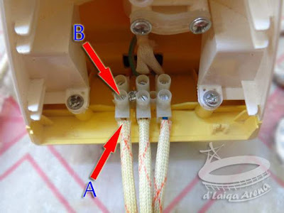 pasang kabel baru ke konektor