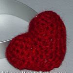 patron gratis corazon amigurumi | free pattern amigurumi heart