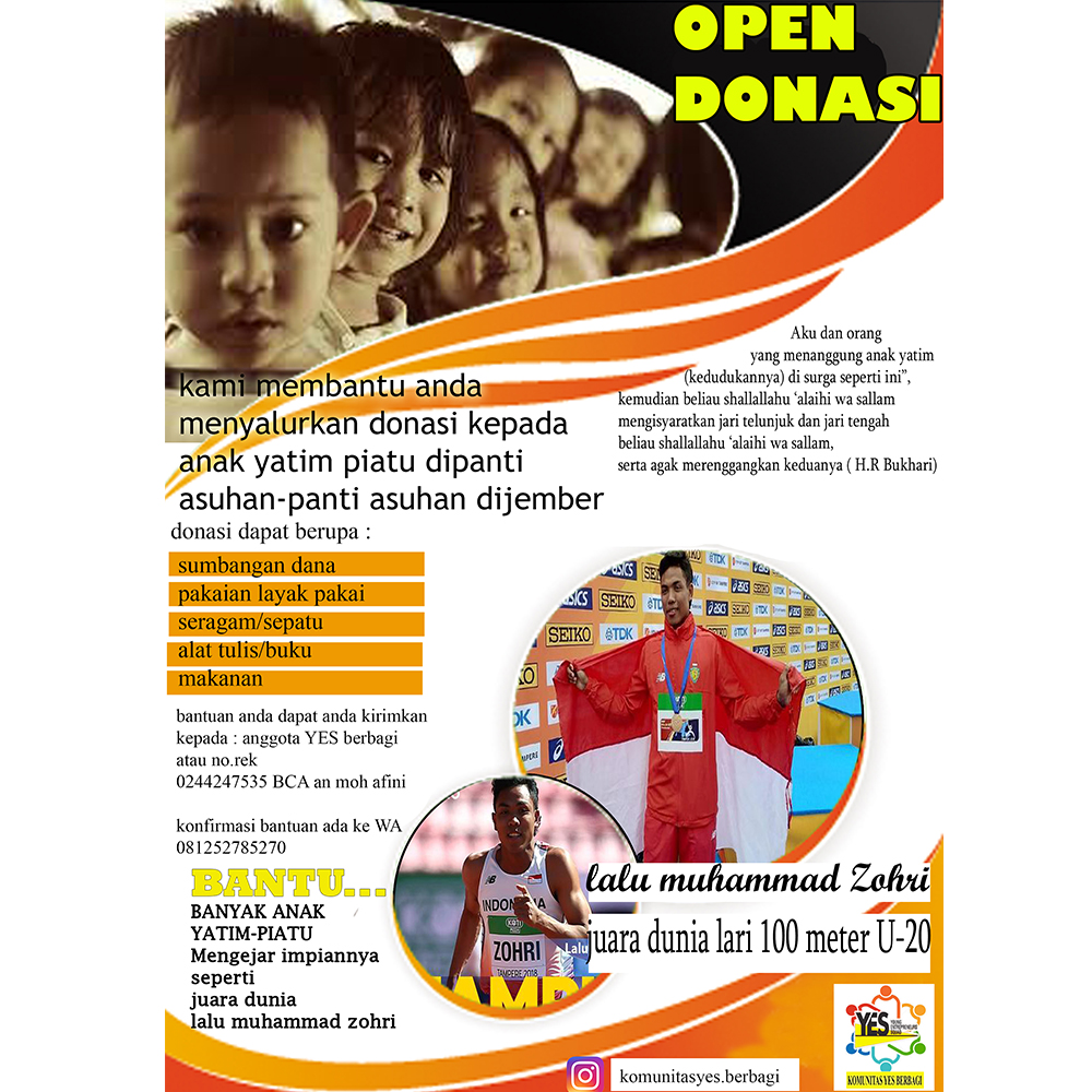 Pamflet Open Donasi Panti Asuhan 20 Inspirasi Bakti Sosial Donasi