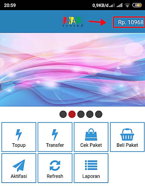 Topup deposit sudah masuk Topup deposit sudah masuk