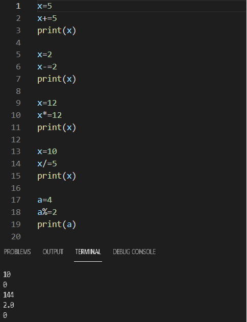 Assignment operator in python - InstanceOfJava
