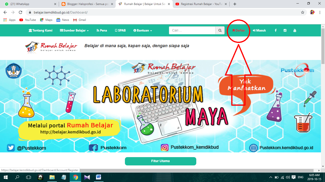 Cara Terbaru Registrasi Akun Rumah Belajar Kemdikbud Go Id Haloprofesi