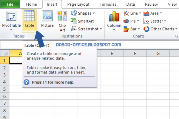 Cara Membuat Kolom Di Excel Beserta Gambarnya