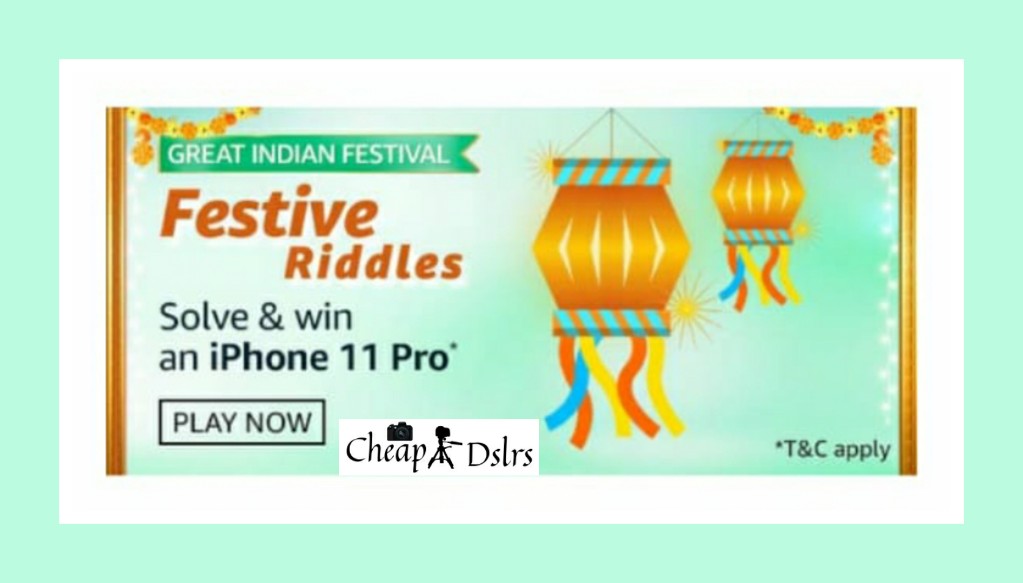 Amazon Festive Riddles Quiz Answers Great Indian Festival Win – IPhone 11 Pro Amazon Festive Riddles Quiz Answers Great Indian Festival Win – IPhone 11 Pro