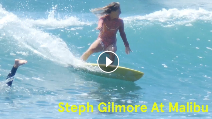 Steph Gilmore Cruises Through Malibu On A Fish Full Moon Surf Club