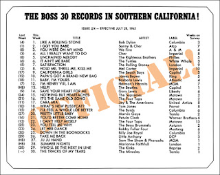 KHJ Boss 30 No. 4 - July 28, 1965