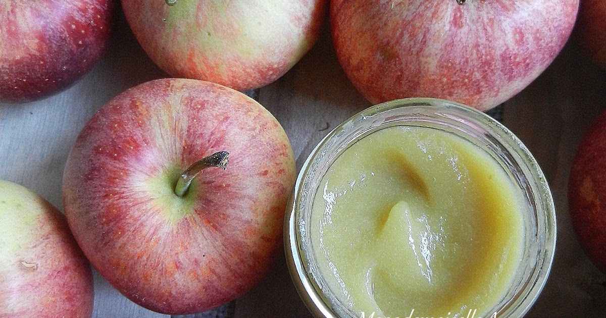 Maaademoiselle A. Recette de petit pot pour bébé Compote Pomme