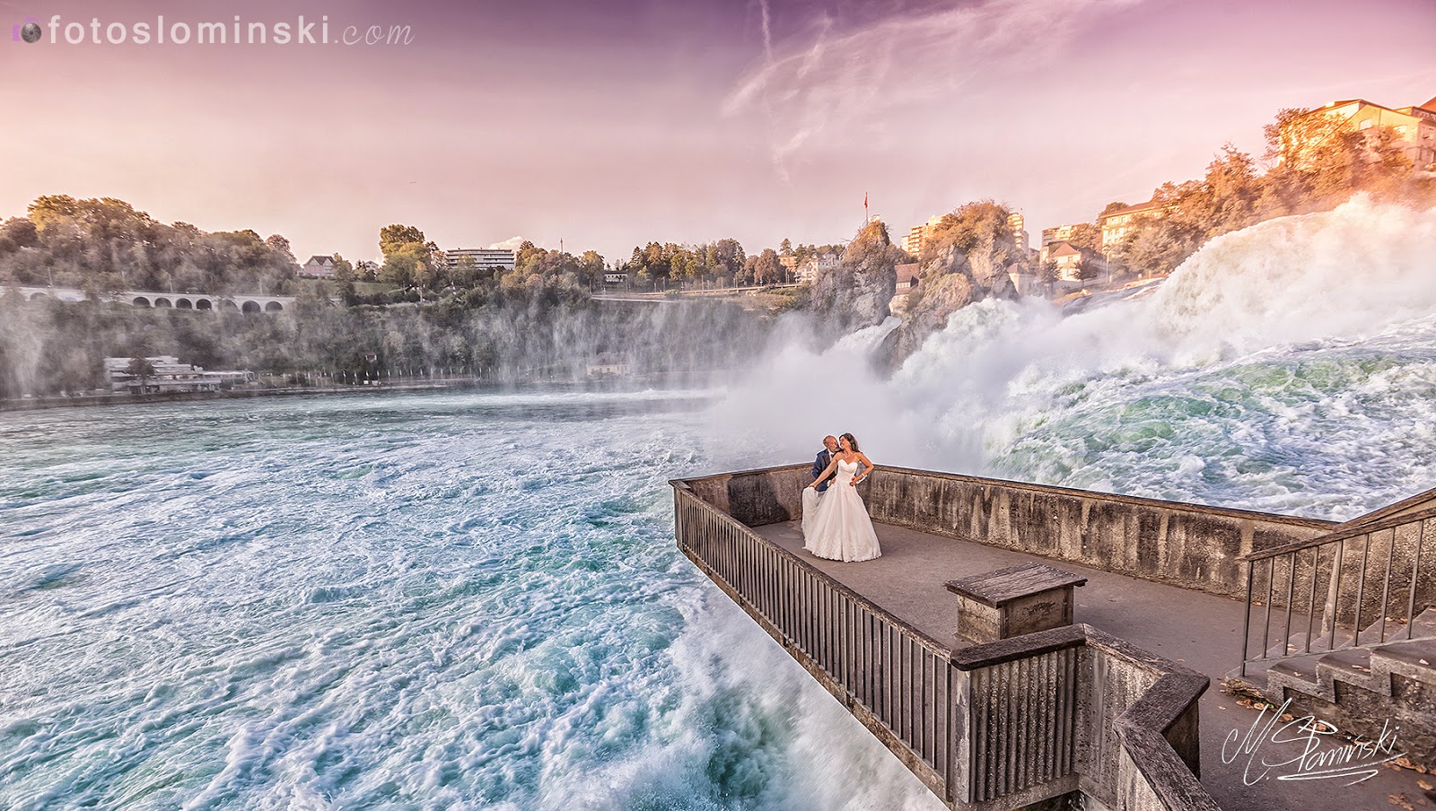 Fotograf Wrocław - Michał Słomiński zaprasza do Schafhausen na wodospad Rheinfall. Fotografia ślubna Wrocław.