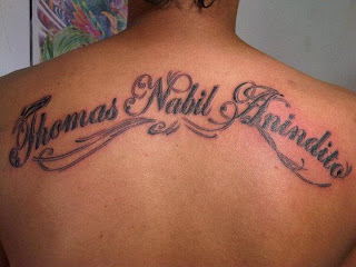 E Tattoo Tato tulisan