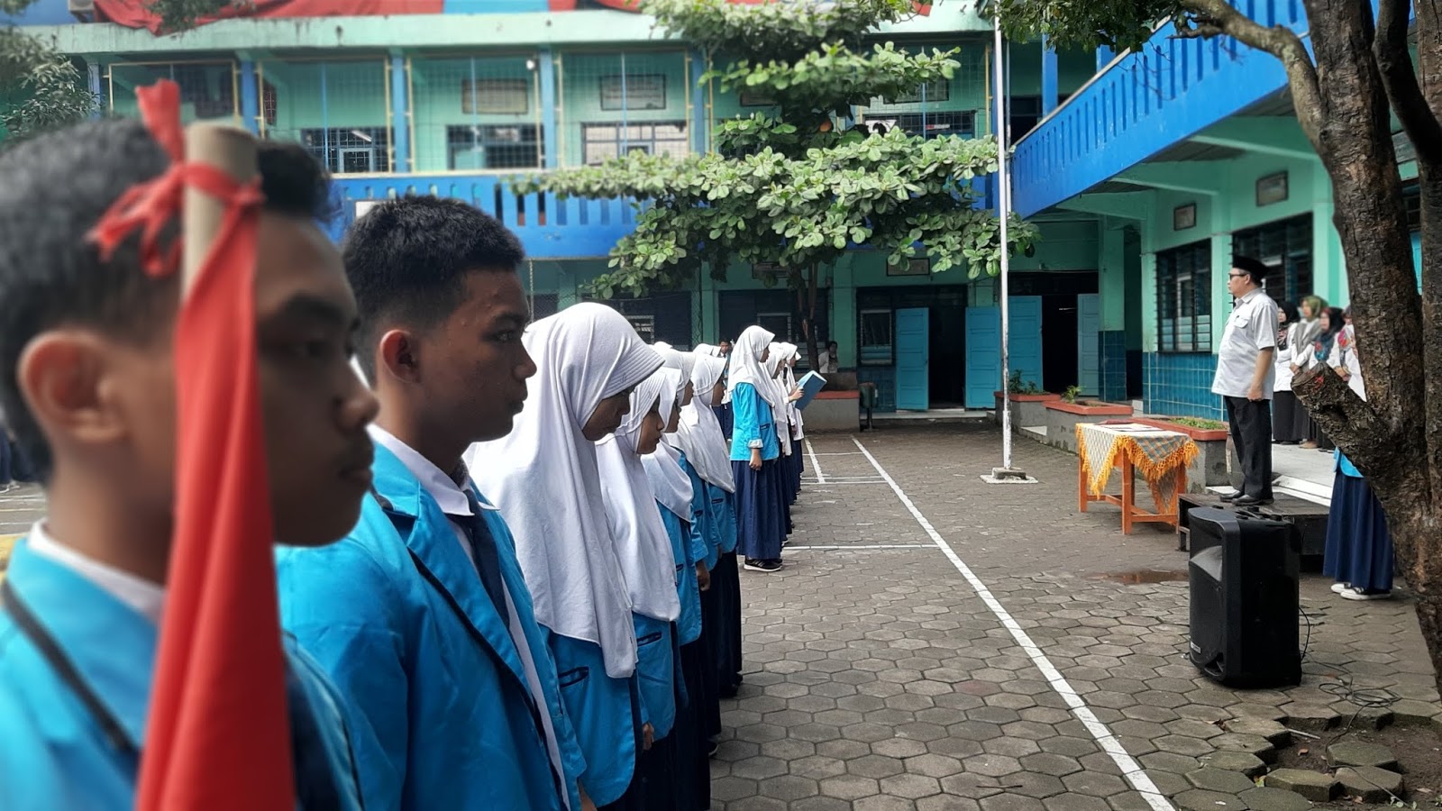 Sertijab Pengurus OSIS MTs Nurul Falah Cimahi Masa Bhakti 2020-2021