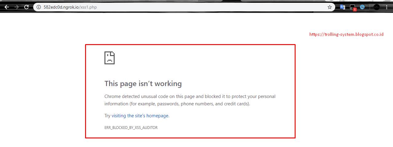How To Bypass Err Blocked By Xss Auditor In Google Chrome Troll Your System