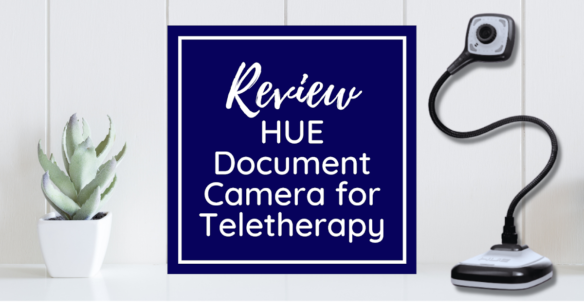 Review HUE Document Camera for Teletherapy