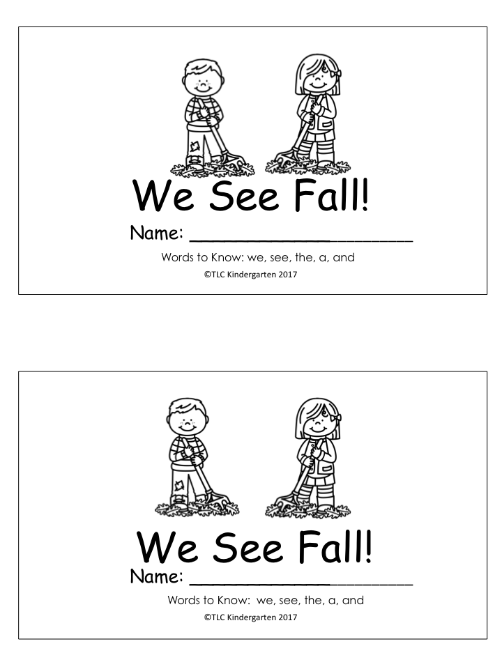 TLC Kindergarten: Journeys Unit 2 Sight Word Book