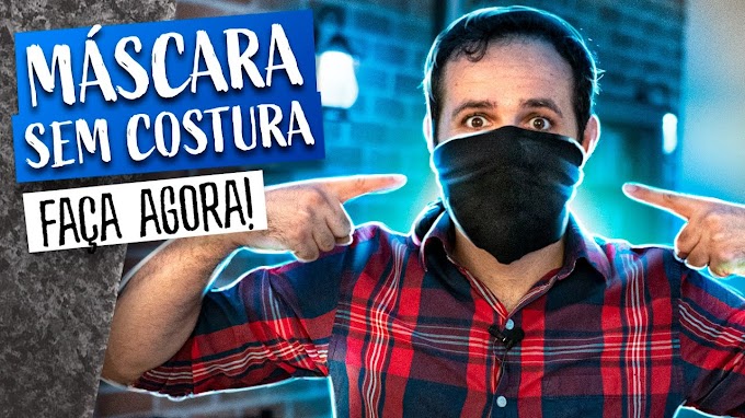Aprenda a fazer máscara de pano sem costura