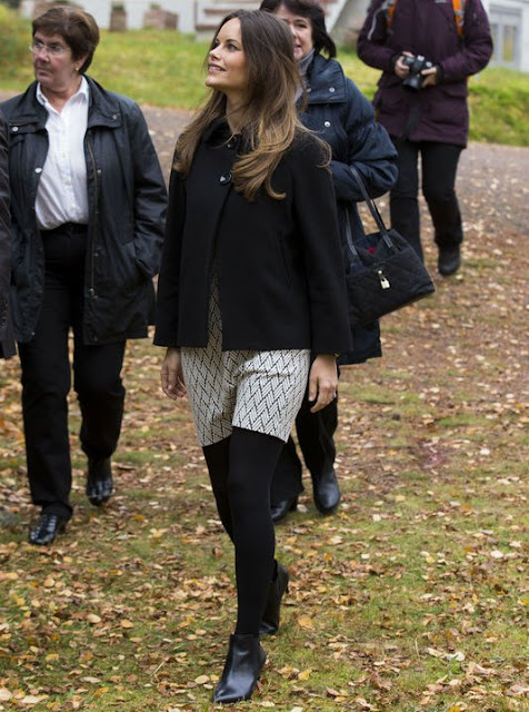 Princess Sofia and Prince Carl Philip visits cellulose company I-Cell in Alvdalen during the second day of a trip to Dalarna