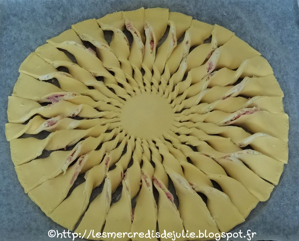 Les Mercredis de Julie: Tarte soleil Boursin jambon