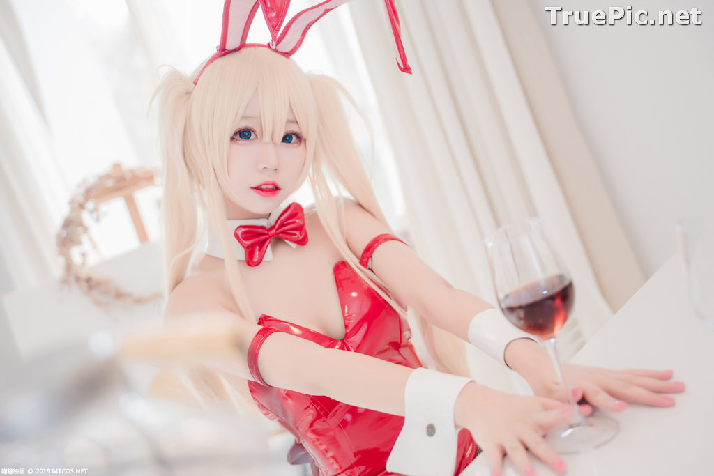 Image [MTCos] 喵糖映画 Vol.021 – Chinese Cute Model – Red Bunny Girl Cosplay - TruePic.net - Picture-34