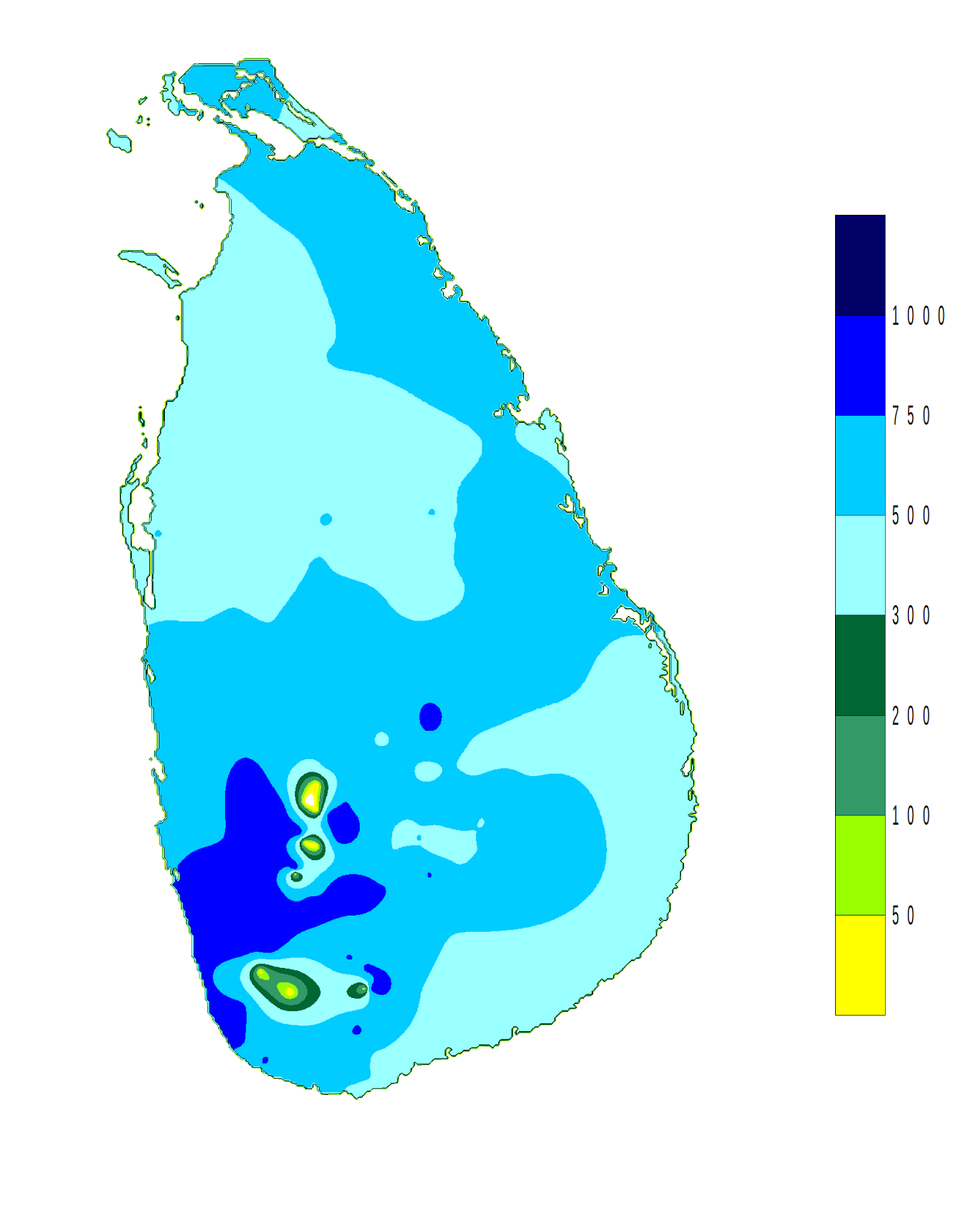 Карта дождей шри ланка