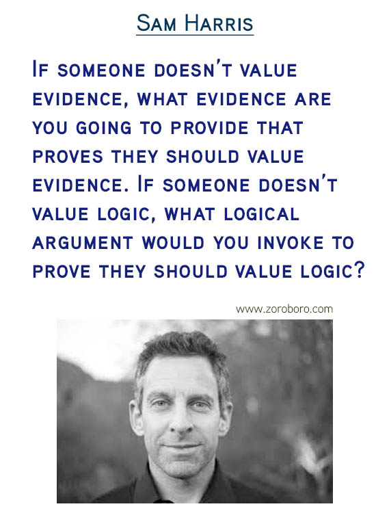 Sam Harris Quotes. Atheism Quotes, Attention Quotes, Morality Quotes, Belief Quotes, Evidence Quotes, Religion Quotes, & Free Will Quotes. Sam Harris Books / Quotes