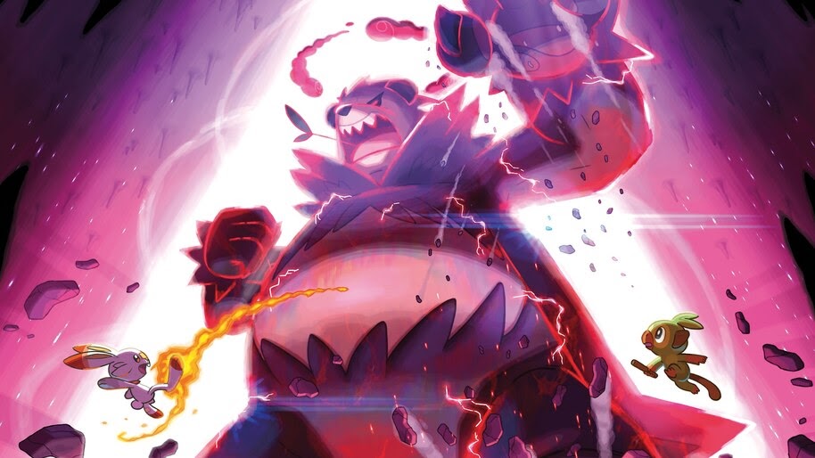 Pokemon Sword and Shield, Dynamax, Pangoro, 4K, #3.1385