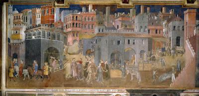 The Allegory of Good and Bad Government by Ambrogio Lorenzetti