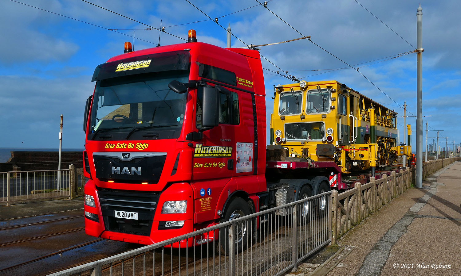 Blackpool Tram Blog Moving the Tamper from track to track