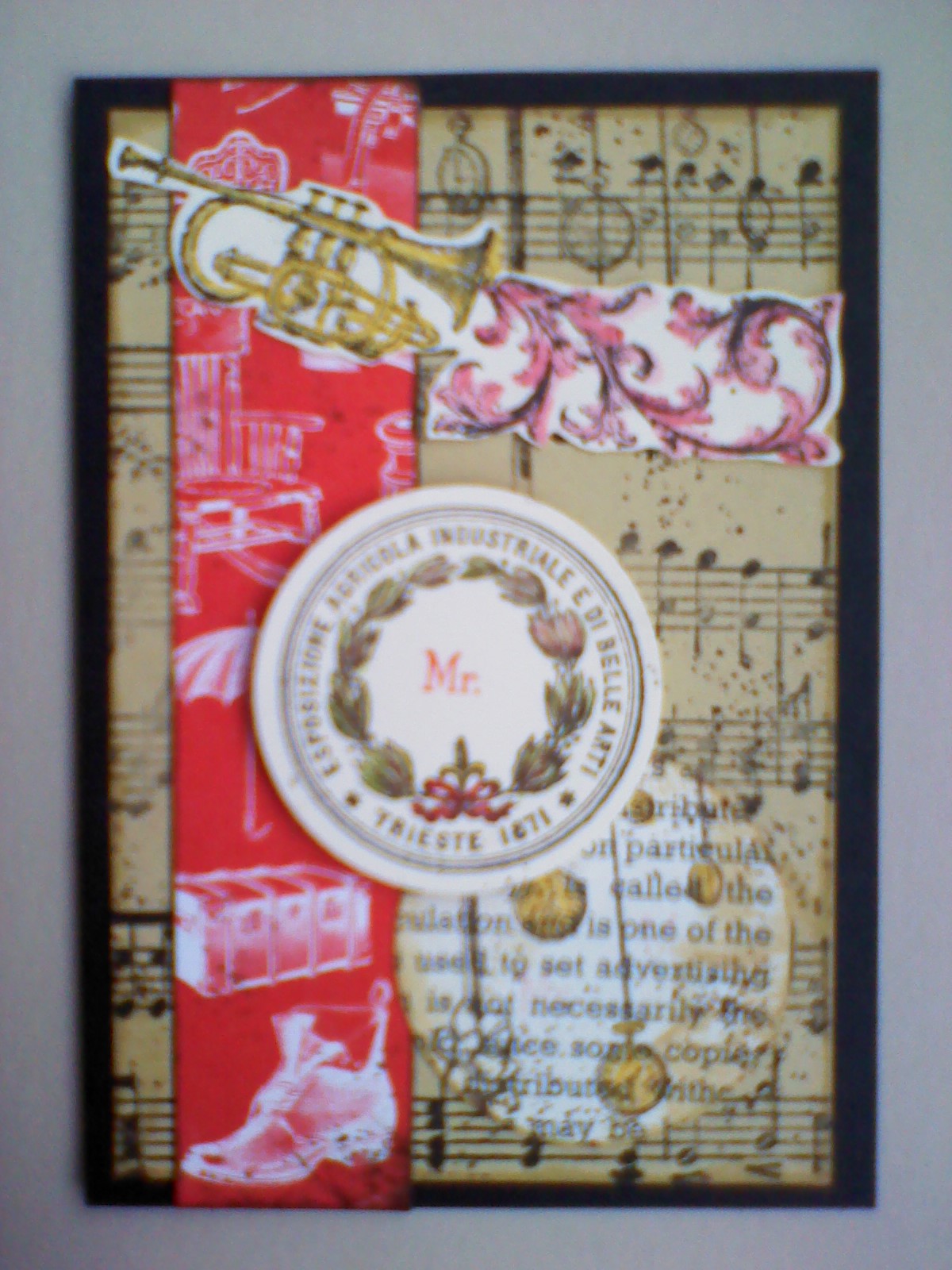 Stamping Joy Male Vintage Artist trading cards