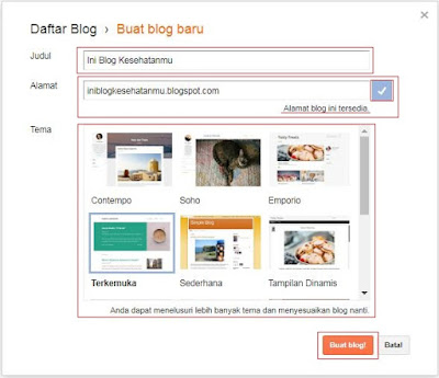 Panduan Membuat Blog