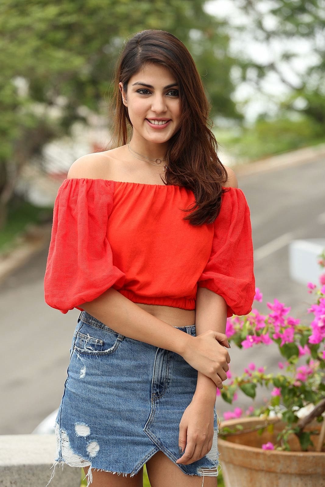 Rhea Chakraborty Displays Her Sexy Legs and Toned Midriff in Her Latest Hot Photo shoot