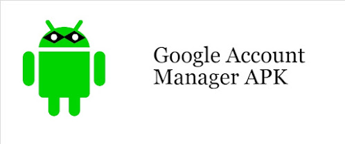 Andriod logo with white background showcasing Google account manager