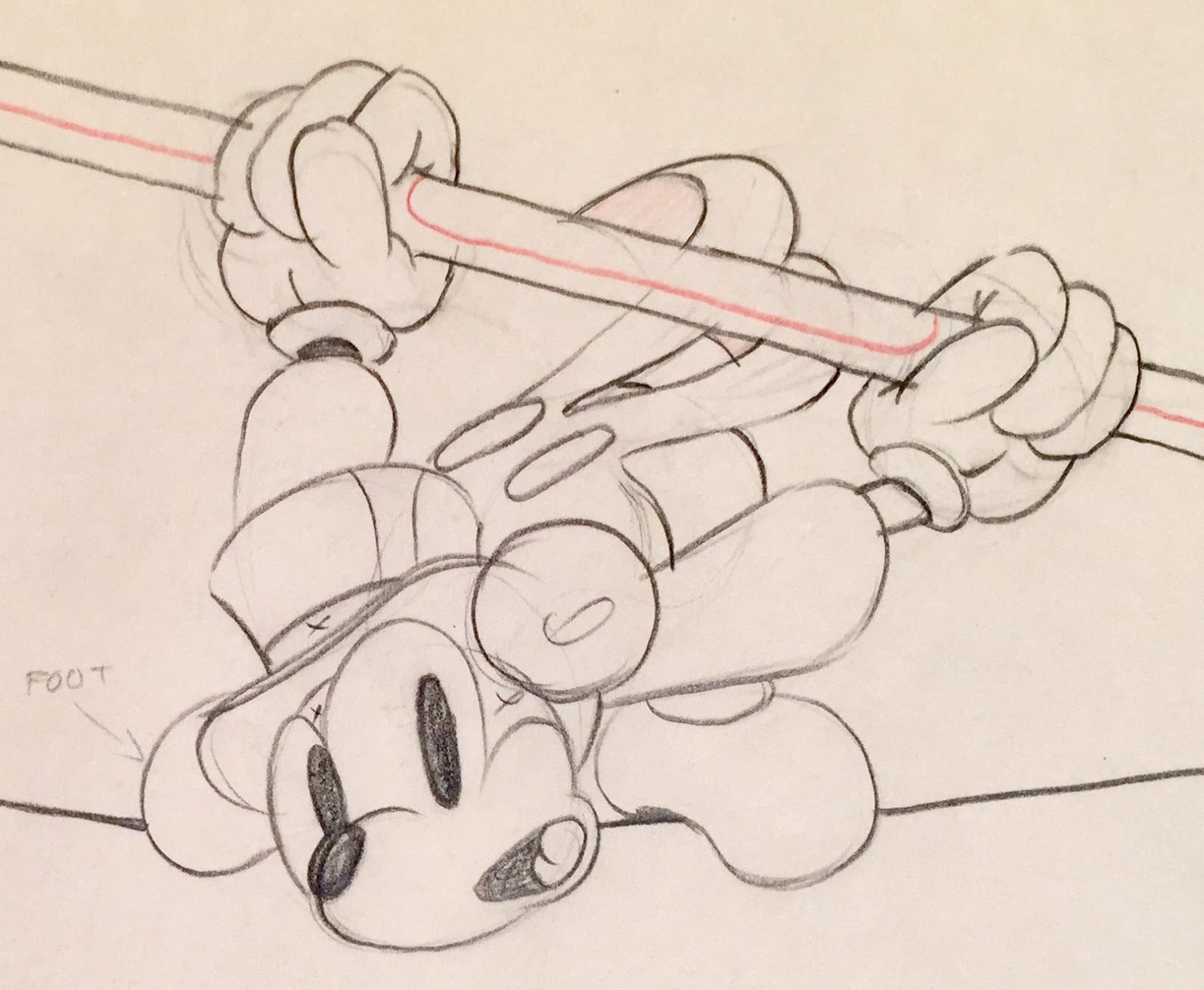 Animation Collection: Original Production Animation Drawing of Mickey Mouse  from 'Mickey's Circus,' 1936,