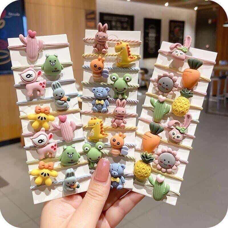 SET Bộ Cặp Tóc Hình Thú Ngộ Nghĩnh