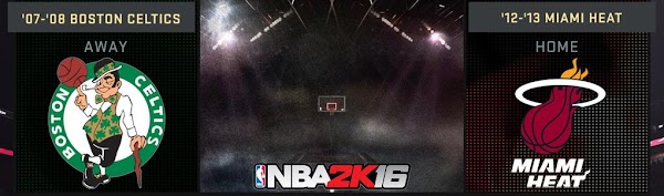 NBA 2k16 : 2008 Celtics and 2013 Heat Added in NBA 2k16