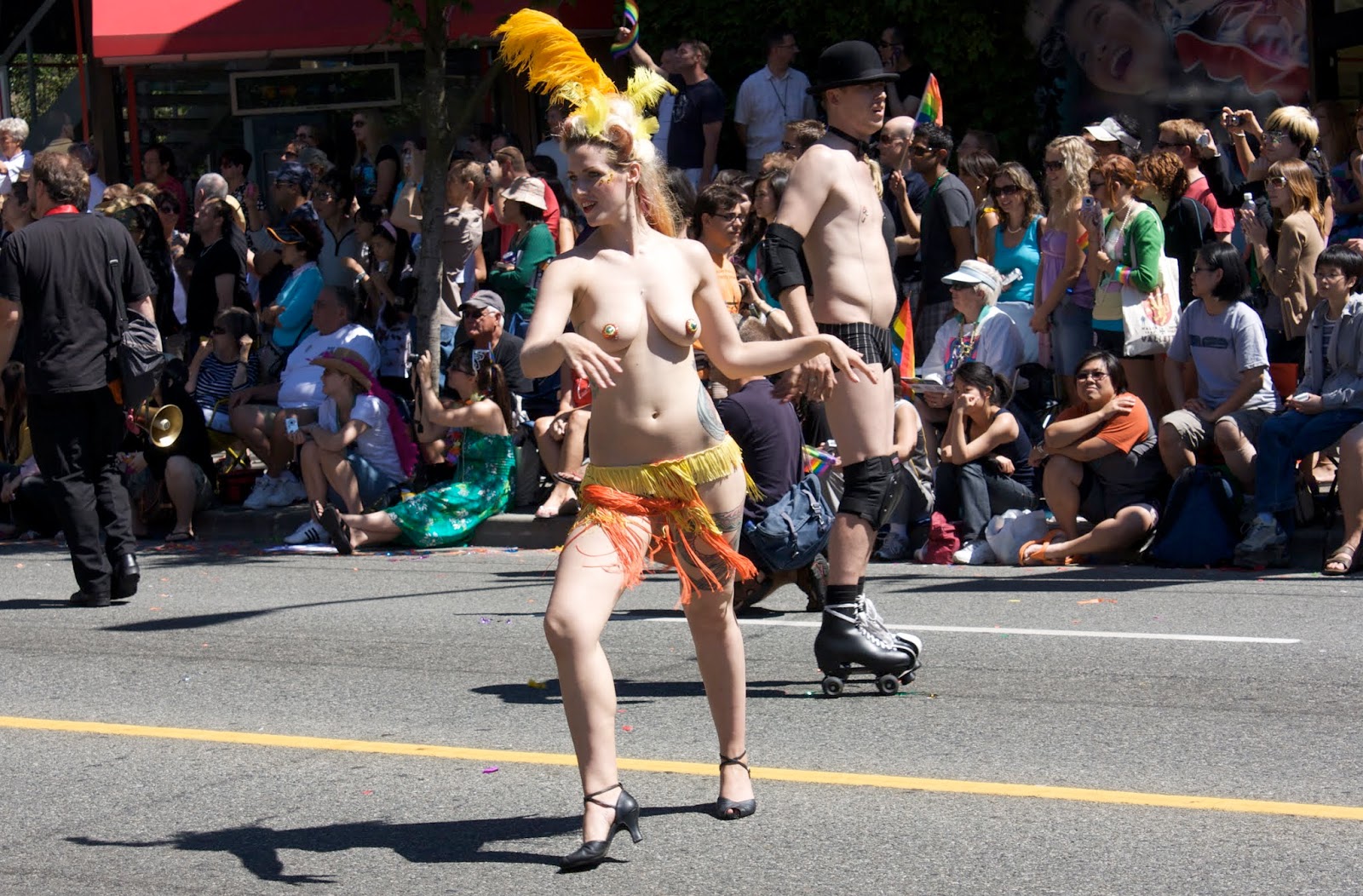Naked at pride parade