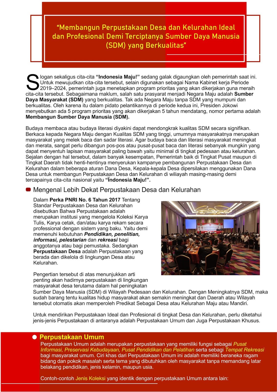 Proposal Pengadaan Buku Perpustakaan Desa dan Kelurahan