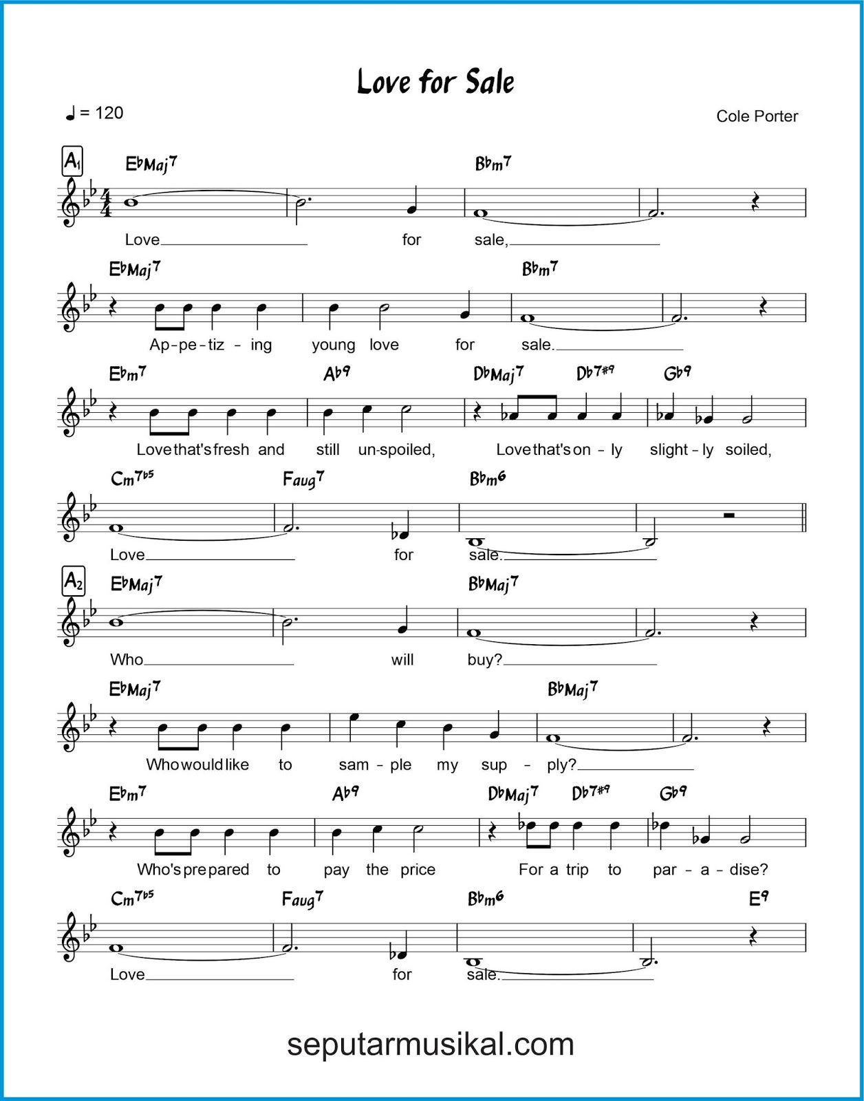 Chord Lagu Love for Sale SEPUTAR MUSIK