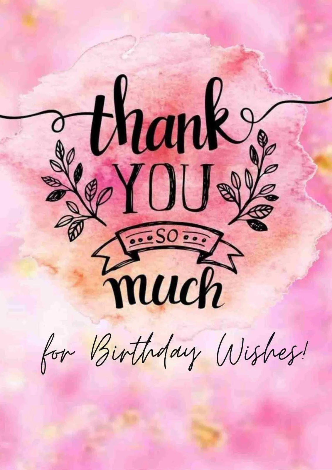 Stunning Thank You Note For Birthday Wishes Landscape Concept
