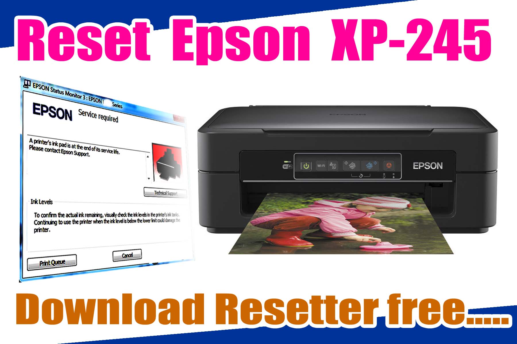 Reset Epson Expression XP-30 Printer with Adjustment Program