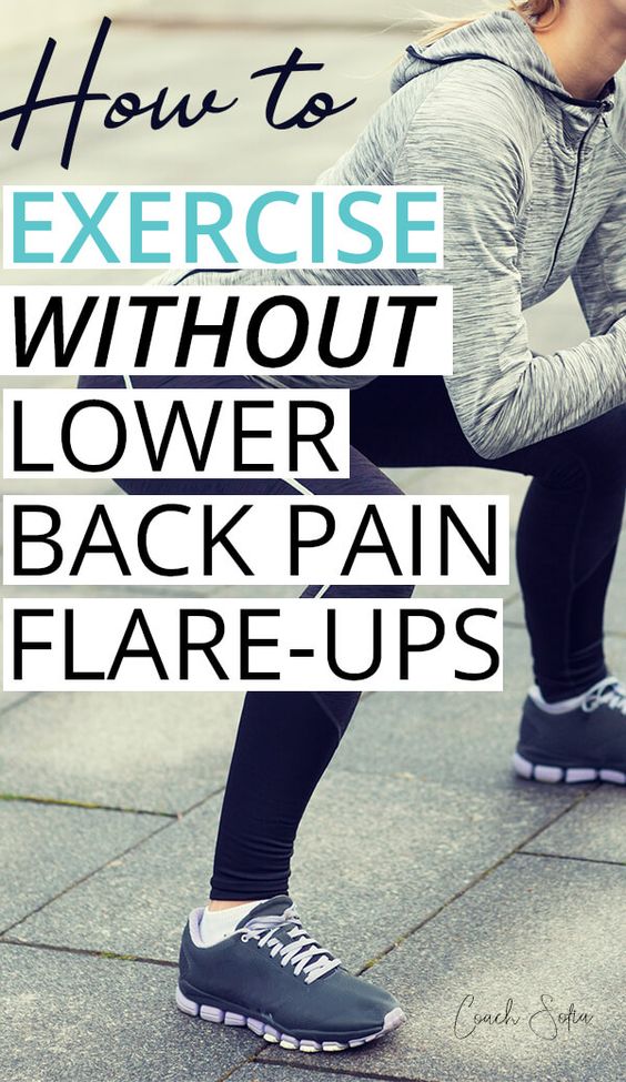 How to exercises without lower back pain flare ups