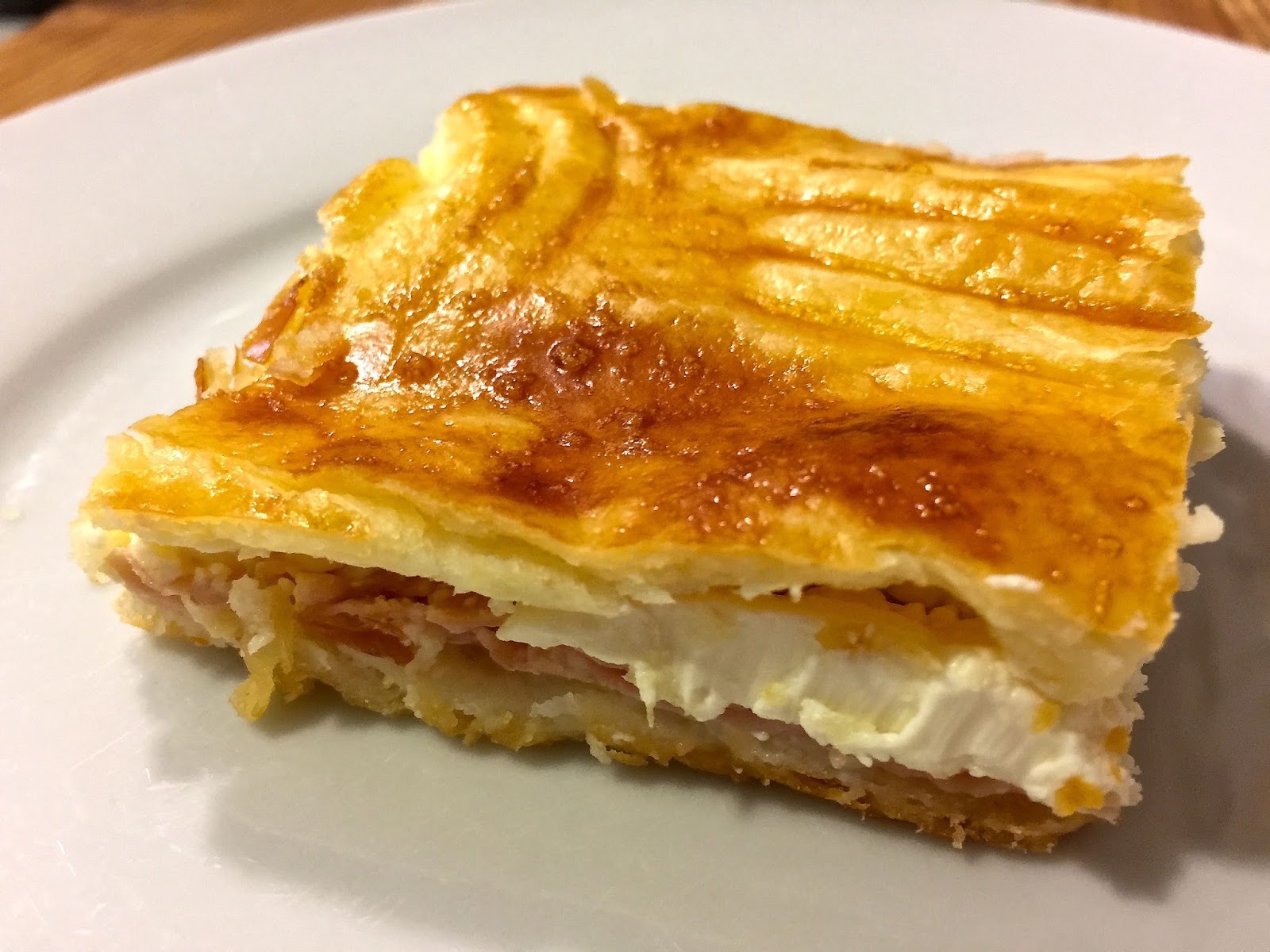 Hojaldre de pollo y queso crema Bicheando en la cocina