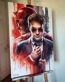 14-Daredevil-Ben-Jeffery-Superhero-and-Villain-Movie-Paintings-www-designstack-co