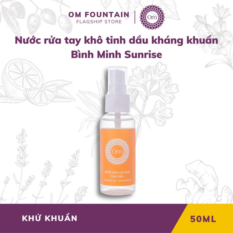 NƯỚC RỬA TAY KHÔ TINH DẦU KHÁNG KHUẨN BÌNH MINH SUNRISE 50ML