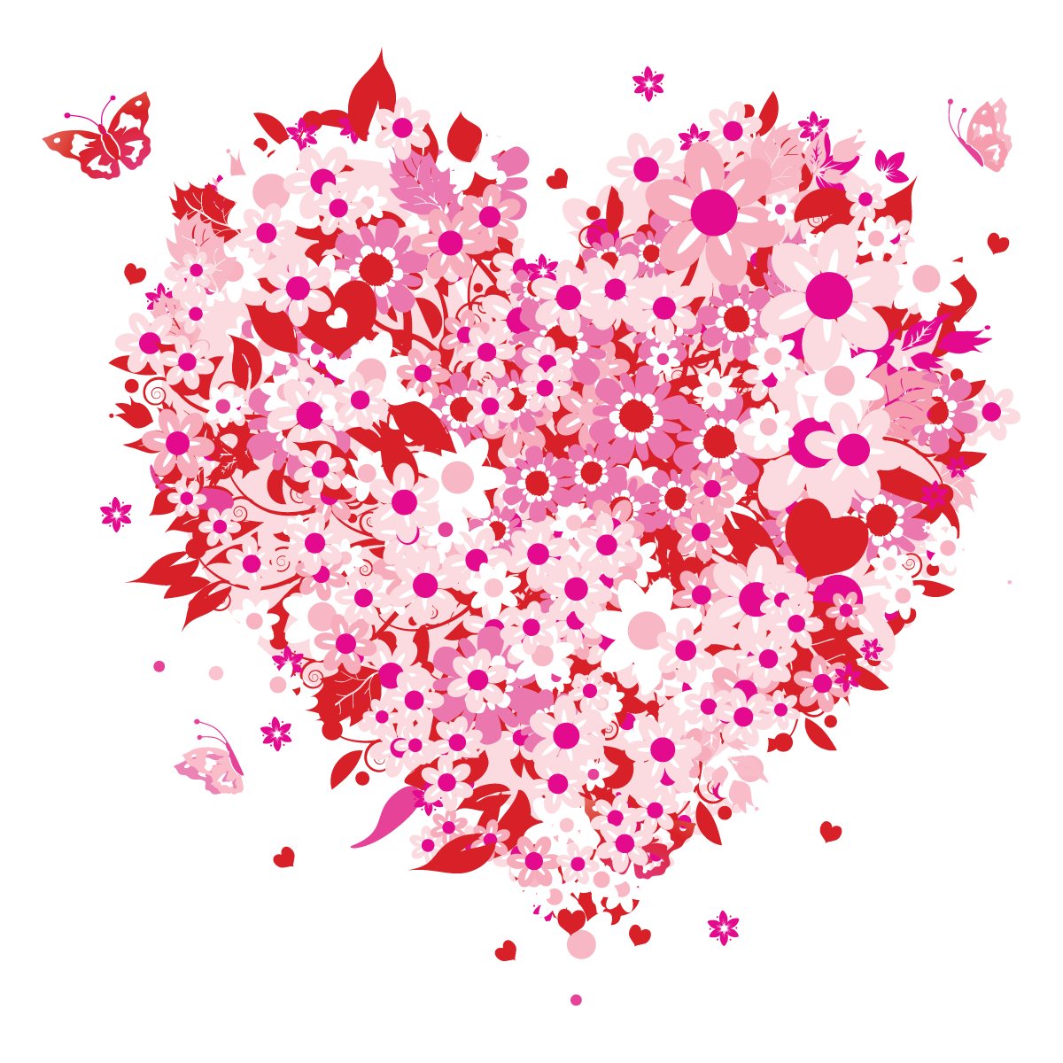 free clipart hearts and flowers - photo #49