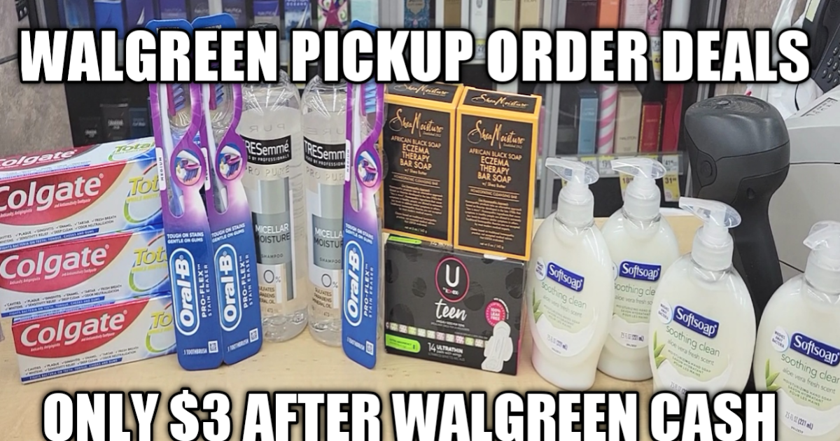 WALGREEN PICK UP ORDER DEALS
