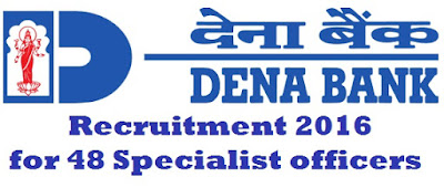 Dena Bank Recruitment 2016